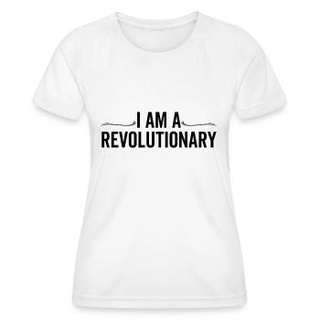 Je suis un révolutionnaire - T-shirt sport Femme - blanc - Devant - AI Model Female 172 dark (172cm)
