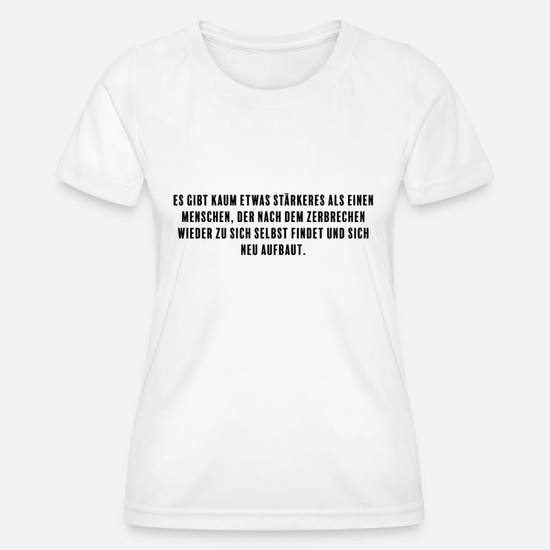 Strength in fragility - your true greatness - Women's Functional T-Shirt - white
