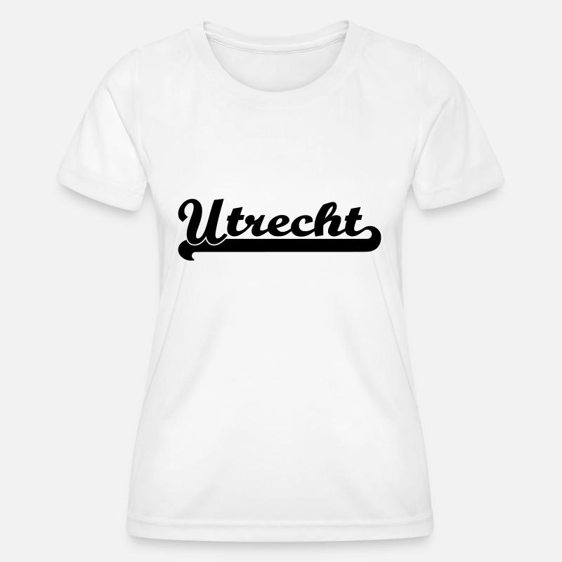 utrecht writing - Women's Functional T-Shirt - white
