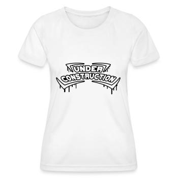 Under Construction - Frauen Funktions-T-Shirt - Weiß - Vorne - AI Model Female 172 dark (172cm)