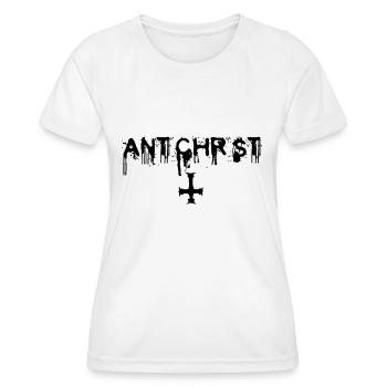 Antichrist - Lucifer - Women's Functional T-Shirt - white - Front - AI Model Female 172 dark (172cm)