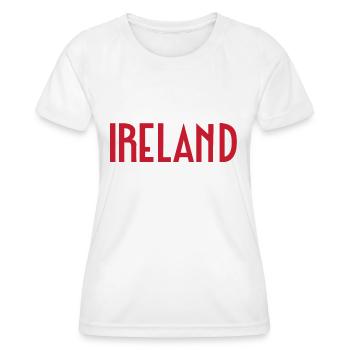 Ireland - Women's Functional T-Shirt - white - Front - AI Model Female 172 dark (172cm)