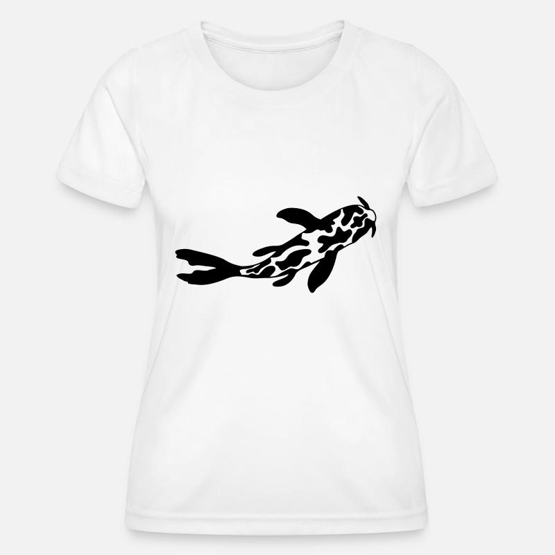 Cow Pattern Koi Fish Nishikigoi - Women's Functional T-Shirt - white