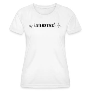 Herzschlag Riesenbeck Lieblingsort - Frauen Funktions-T-Shirt - Weiß - Vorne - AI Model Female 172 dark (172cm)