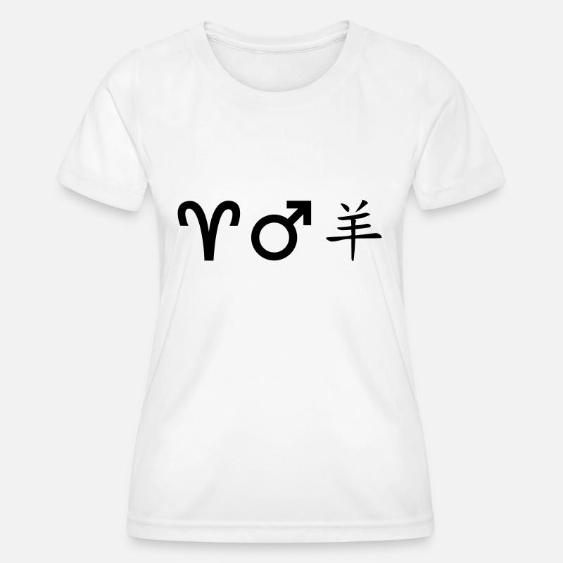 Aries Mars Sheep - Women's Functional T-Shirt - white