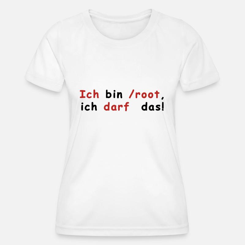Root Linux - Women's Functional T-Shirt - white