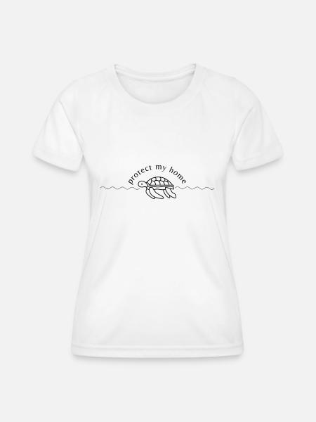 Schütze mein Zuhause - Frauen Funktions-T-Shirt - Weiß