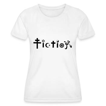 Fiction Atheist Design - Frauen Funktions-T-Shirt - Weiß - Vorne - AI Model Female 172 dark (172cm)