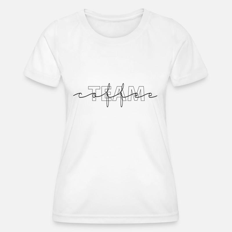 Team coffee - Women's Functional T-Shirt - white