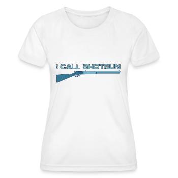 I Call Shotgun 12 - Women's Functional T-Shirt - white - Front - AI Model Female 172 dark (172cm)