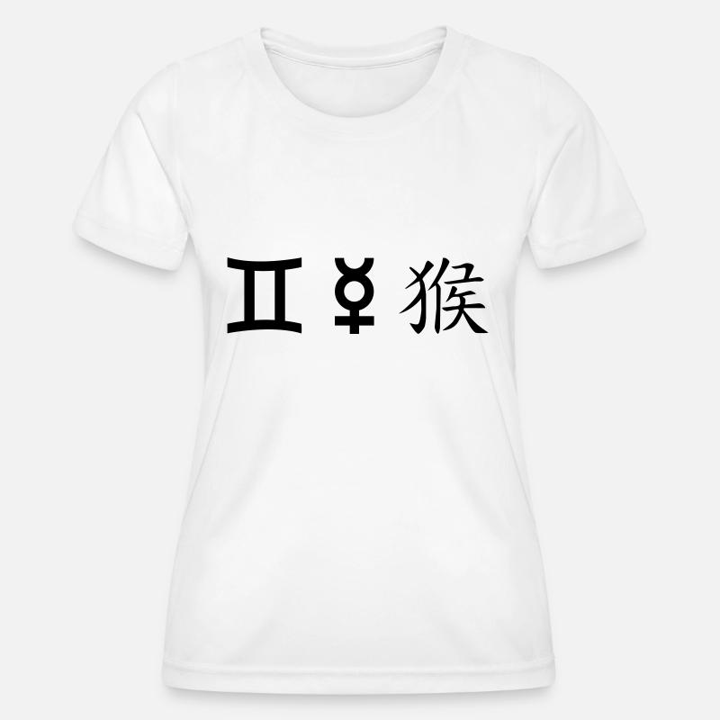 Gemini Gemini Mercury Monkey - Women's Functional T-Shirt - white