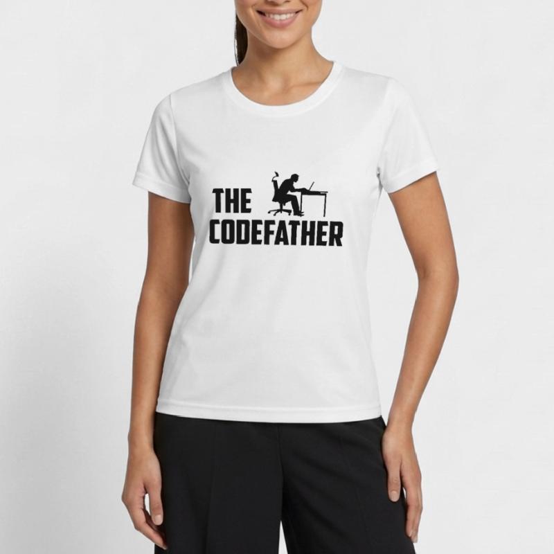 The Codefather Programmer Coder Developer Software Frauen Funktions-T-Shirt