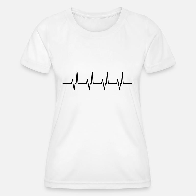 heartbeat - Women's Functional T-Shirt - white