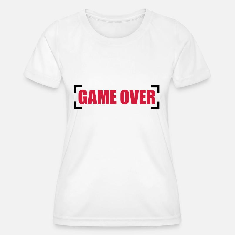 Game Over - Women's Functional T-Shirt - white