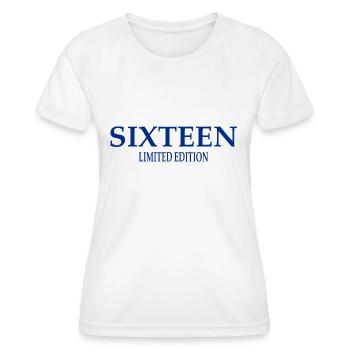16e anniversaire 16 ans seize - T-shirt sport Femme - blanc - Devant - AI Model Female 172 dark (172cm)