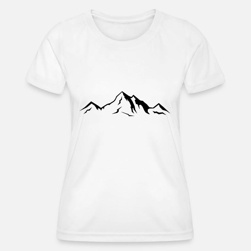 berge_01 - Women's Functional T-Shirt - white
