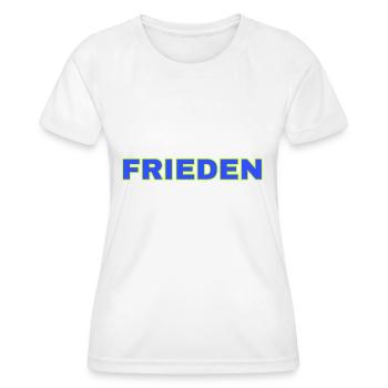 Frieden - Frauen Funktions-T-Shirt - Weiß - Vorne - AI Model Female 172 dark (172cm)