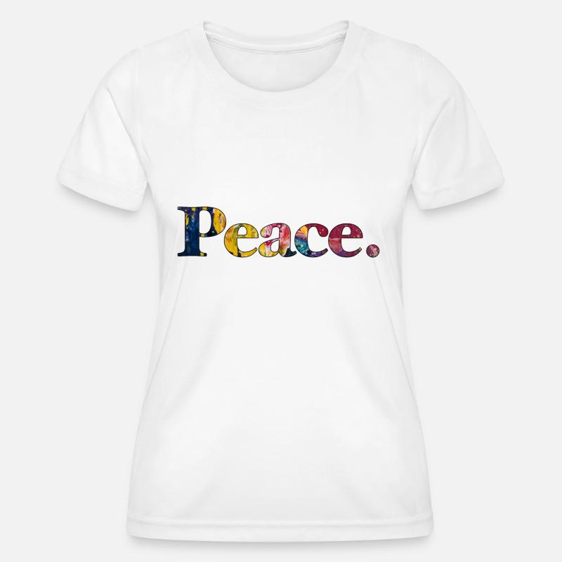 Frieden Peace - Women's Functional T-Shirt - white
