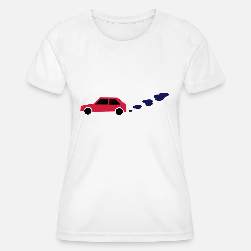 car - Women's Functional T-Shirt - white