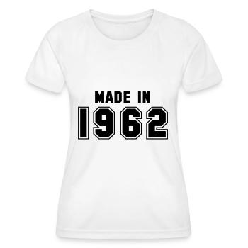 1962 - Women's Functional T-Shirt - white - Front - AI Model Female 172 dark (172cm)