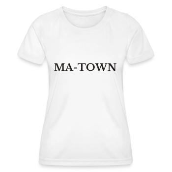 Mannheim, MA-Town - T-shirt sport Femme - blanc - Devant - AI Model Female 172 dark (172cm)