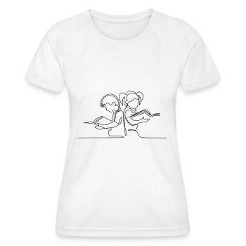 Studie Geschenk Lehrerin Schule Professor - Frauen Funktions-T-Shirt - Weiß - Vorne - AI Model Female 172 dark (172cm)