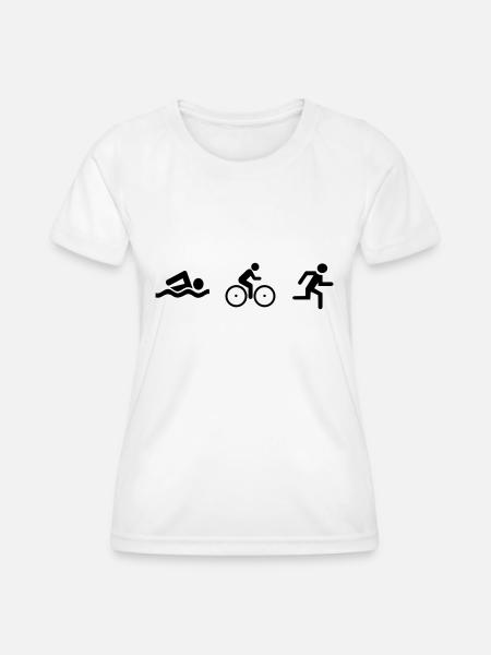 triathlon - Frauen Funktions-T-Shirt - Weiß