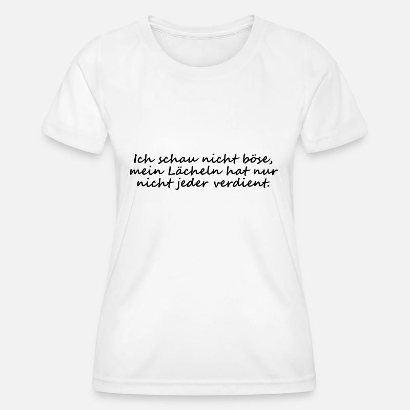 I do not look evil - Women's Functional T-Shirt - white