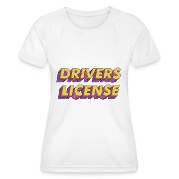 Fahrer lizenzierte Olivia Rodrigo - Frauen Funktions-T-Shirt - Weiß - Vorne - AI Model Female 172 dark (172cm)