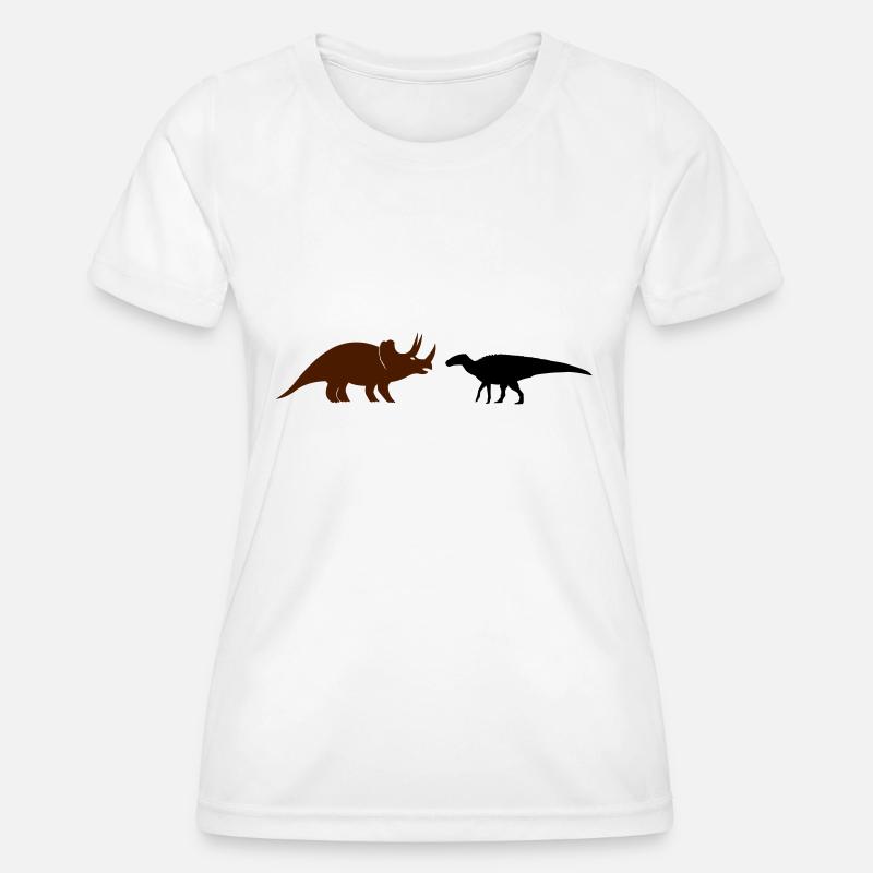 dinosaur - Women's Functional T-Shirt - white