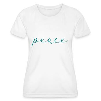 Friede - Frauen Funktions-T-Shirt - Weiß - Vorne - AI Model Female 172 dark (172cm)