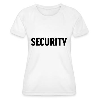 Security - Women's Functional T-Shirt - white - Front - AI Model Female 172 dark (172cm)