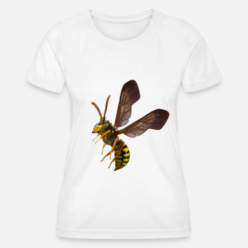 Wasp shirt by CustomStyle - Women's Functional T-Shirt - white