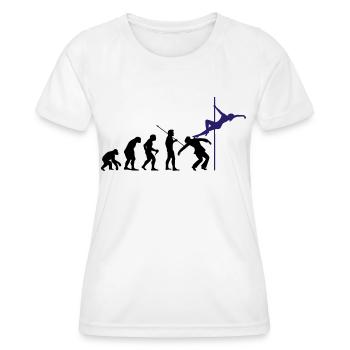Pole Dance Tanzen Poledance Stange Dancing pole - Frauen Funktions-T-Shirt - Weiß - Vorne - AI Model Female 172 dark (172cm)