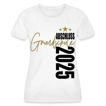 Abschluss 2025 Grundschule - Frauen Funktions-T-Shirt - Weiß - Vorne - AI Model Female 172 dark (172cm)