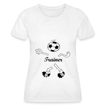 Trainer - Women's Functional T-Shirt - white - Front - AI Model Female 172 dark (172cm)