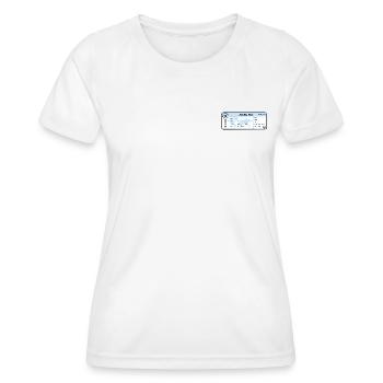 Flugticket - Boarding Pass - Frauen Funktions-T-Shirt - Weiß - Vorne - AI Model Female 172 dark (172cm)