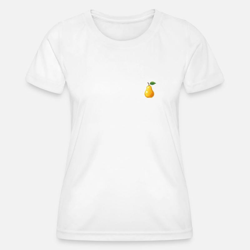 Pear Pear Fruit Fruit Fruits Drawing - Women's Functional T-Shirt - white