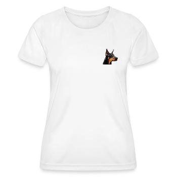 DOBERMAN - T-shirt sport Femme - blanc - Devant - AI Model Female 172 dark (172cm)