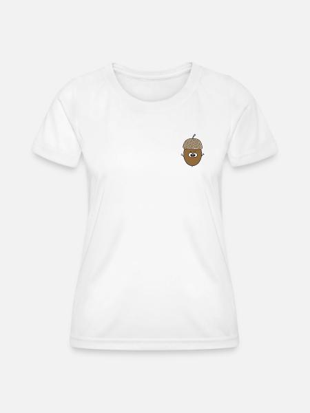 Eichel - Frauen Funktions-T-Shirt - Weiß