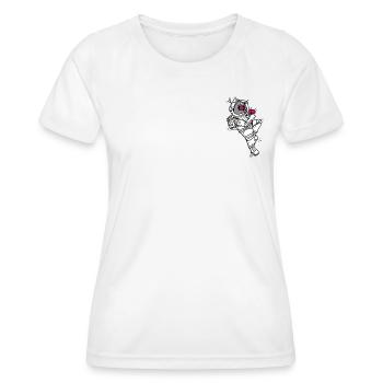 Astronaute - T-shirt sport Femme - blanc - Devant - AI Model Female 172 dark (172cm)