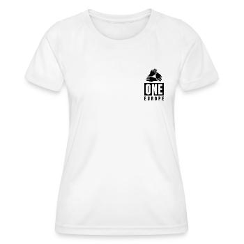 One Europe - Frauen Funktions-T-Shirt - Weiß - Vorne - AI Model Female 172 dark (172cm)