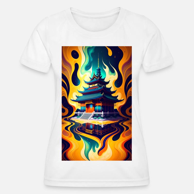 Temple reflection - Women's Functional T-Shirt - white