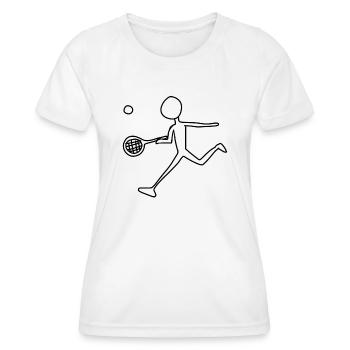 Tennis Tennis Player - Women's Functional T-Shirt - white - Front - AI Model Female 172 dark (172cm)