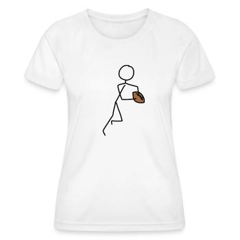 sport ball - Frauen Funktions-T-Shirt - Weiß - Vorne - AI Model Female 172 dark (172cm)