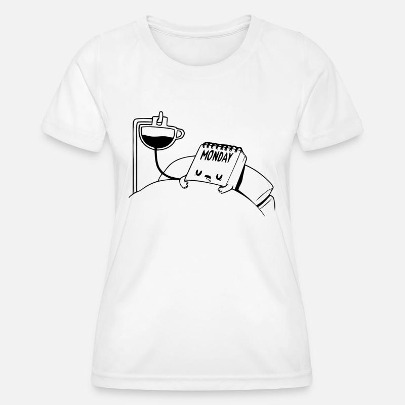 Monday Funny - Women's Functional T-Shirt - white