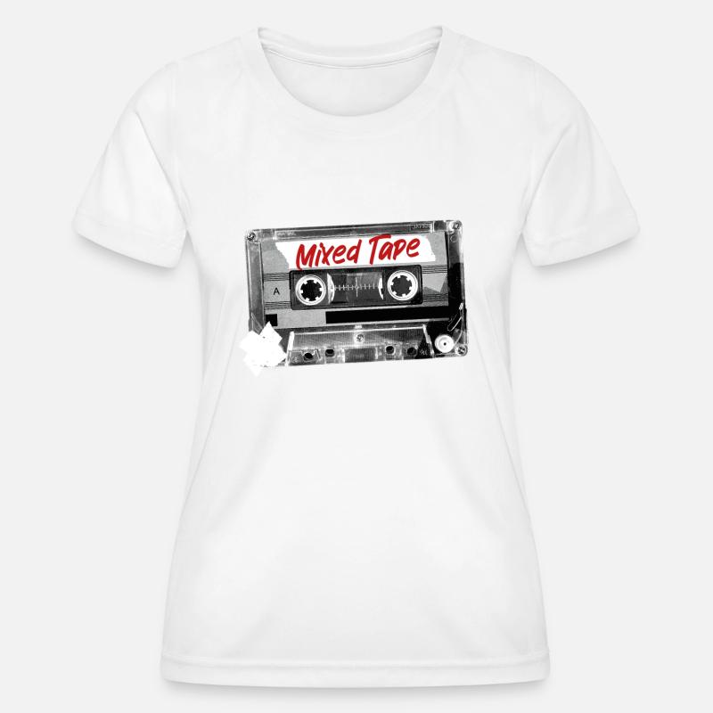 Mixed Tape - Women's Functional T-Shirt - white