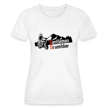Biker Motorcycle Boxer Adventure Gentlemen Scrambler - Women's Functional T-Shirt - white - Front - AI Model Female 172 dark (172cm)