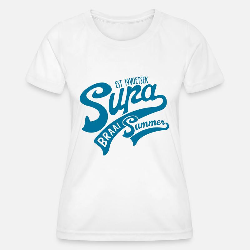 Supa Braai Summer - Women's Functional T-Shirt - white
