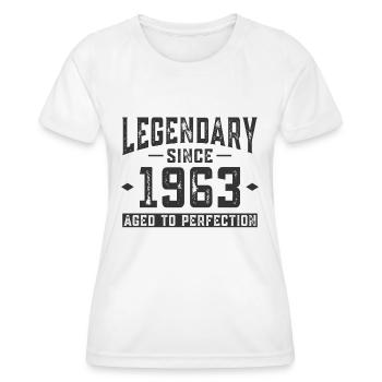 Legendär seit 1963 - Frauen Funktions-T-Shirt - Weiß - Vorne - AI Model Female 172 dark (172cm)